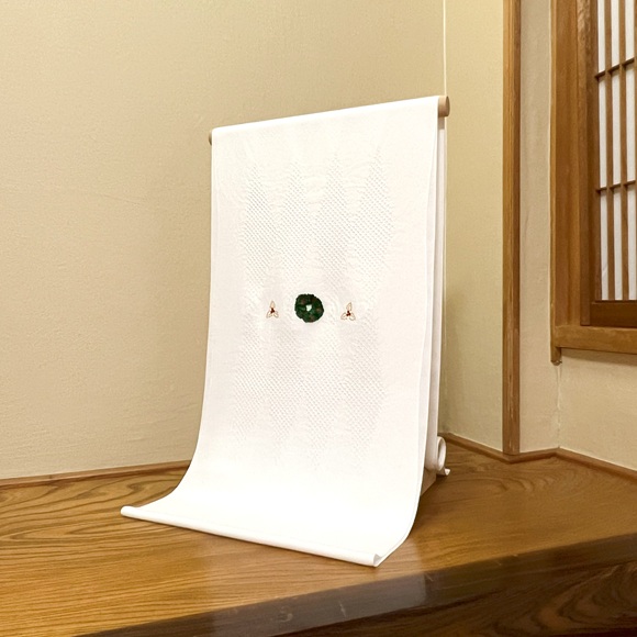 ホワイトクリスマス　九寸名古屋帯