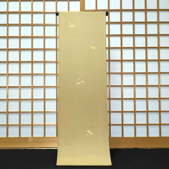 金箔花競べ　小紋着尺