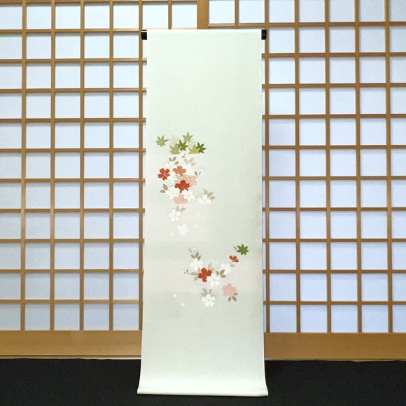 霞取り暈し桜楓　付下げ着尺