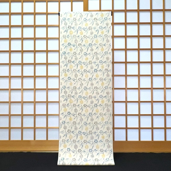 笹つる文　小紋着尺