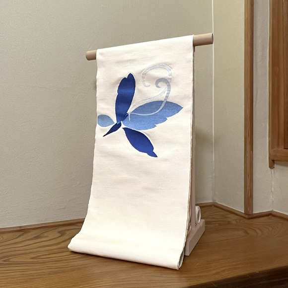 蝶　八寸名古屋帯