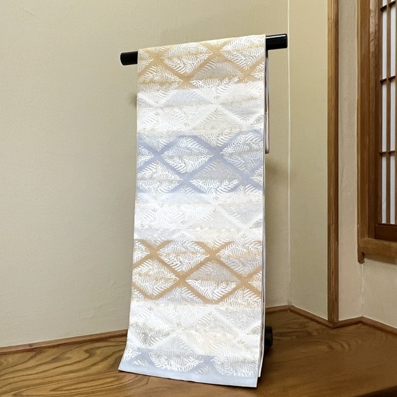 有職松菱絣　袋帯