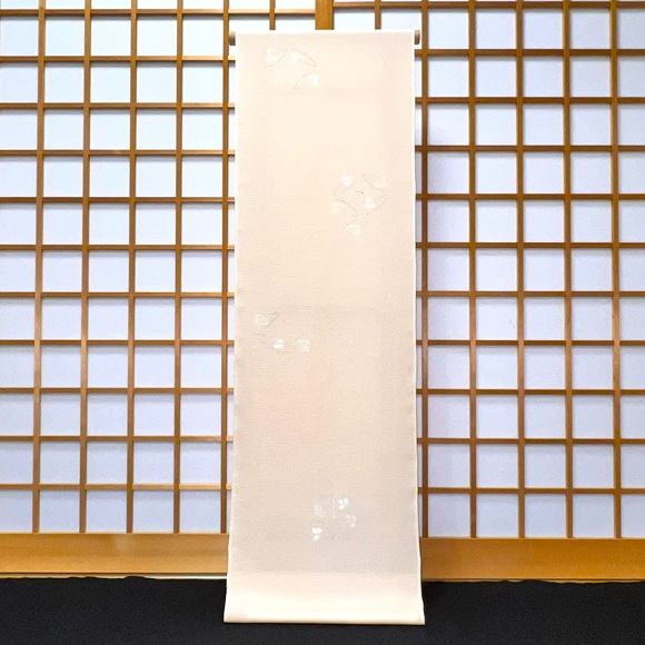 朧萩七宝　絽ちりめん小紋着尺