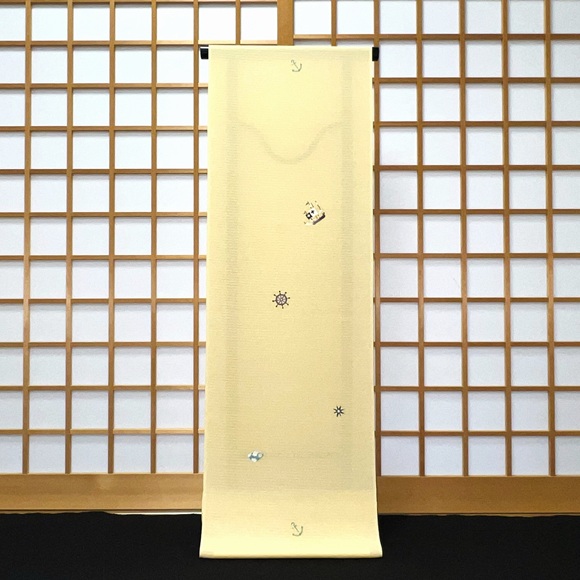 大航海　絽ちりめん小紋着尺