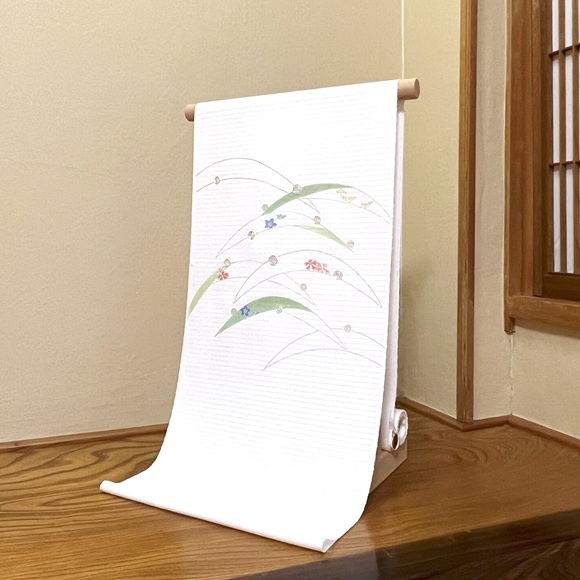 露芝　絽ちりめん九寸名古屋帯