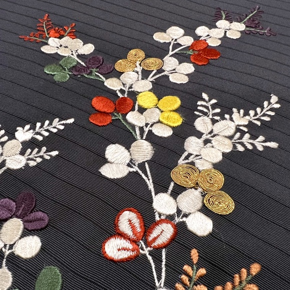 京呉服 塚本 / 有職萩 絽夏刺繍九寸名古屋帯