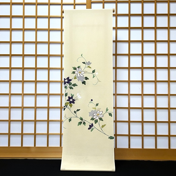 京呉服 塚本 / 鉄線唐草 絽ちりめん夏単衣付下げ