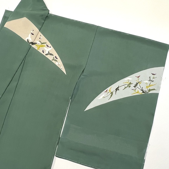 京呉服 塚本 / 取方に草花 絽夏付下げ着物